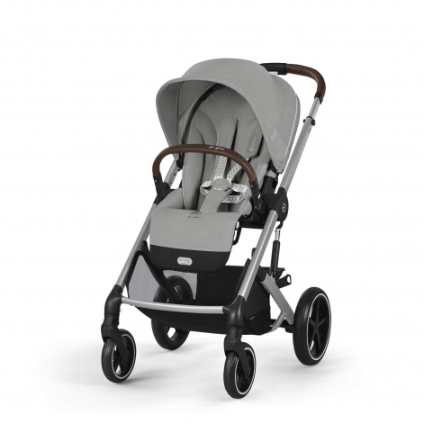 Коляска Balios S Lux SLV Stone Grey (з бампером)