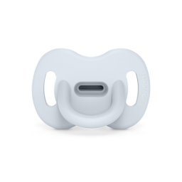 Пустушка силіконова фізіологічна, 6-18 місяців, "Colour Essence", світло-блакитна