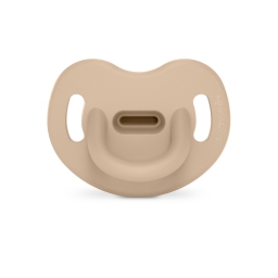Пустушка силіконова анатомічна, 0-6 місяців, "Colour Essence", бежева