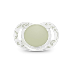 Пустушка фізіологічна, 0-6 місяців, "Poetry", світло-зелена з малюнком