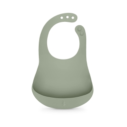 Нагрудник силіконовий, "Colour Essence", зелений