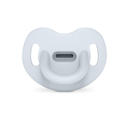 Пустушка силіконова анатомічна, 0-6 місяців, "Colour Essence", світло-блакитна