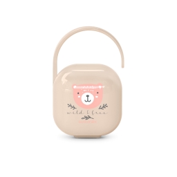 Футляр для пустушки, "Wild & Free", світло-рожевий