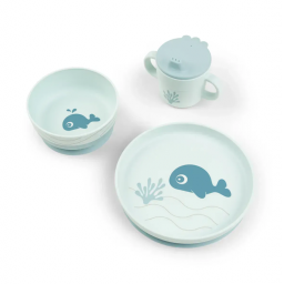 Набір для вечері Foodie з присоскою Wally Синій