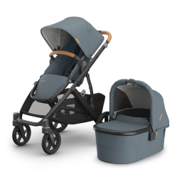 Коляска універсальна 2в1 Uppababy Vista V3 Dillan Stone Blue/Carbon Frame/Sand Leather