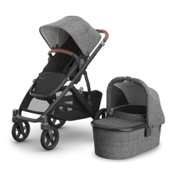 Коляска універсальна 2в1 Uppababy Vista V3 Greyson Charcoal Melange/Carbon Frame/Saddle Leather