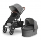 Коляска універсальна 2в1 Uppababy Vista V3 Greyson Charcoal Melange/Carbon Frame/Saddle Leather