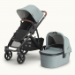 Коляска універсальна 2в1 Uppababy Vista V3 Kenzi Mystic Aqua/Carbon Frame/Saddle Leather