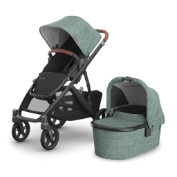 Коляска універсальна 2в1 Uppababy Vista V3 Gwen Green Melange/Carbon Frame/Saddle Leather