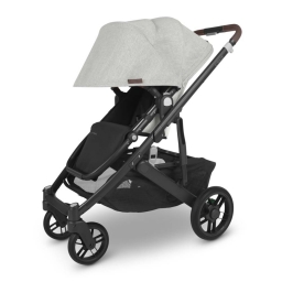 Коляска прогулянкова Uppababy Cruz V2 Anthony White and Grey chenille/Carbon frame/Chestnut leathe