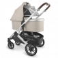 Універсальна коляска 2 в 1 UPPAbaby CRUZ V2 + Carrycot Declan Oat Melange/Silver frame/Chestnut leather - lebebe-boutique - 7