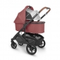 Універсальна коляска 2 в 1 UPPAbaby CRUZ V2 + Carrycot Lucy Rosewood melange/Carbon frame/Saddle leather - lebebe-boutique - 4