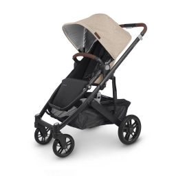 Універсальна коляска 2 в 1 UPPAbaby CRUZ V2 + Carrycot Liam Oat melange/Carbon frame/Chestnut leather