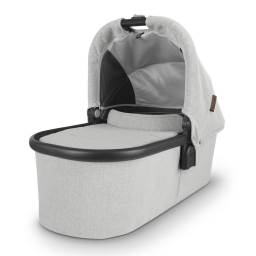 Люлька Uppababy Carrycot Anthony White and Grey Chanille Carbon Frame