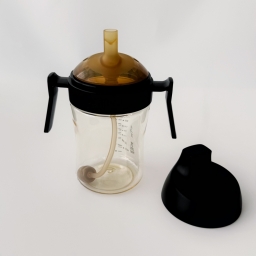 Поїльник-непроливайка Heorshe з трубочкою 9+ міс 300 мл Чорний