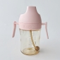 Поїльник-непроливайка Heorshe з трубочкою 9+ міс 300 мл Рожевий - lebebe-boutique - 2