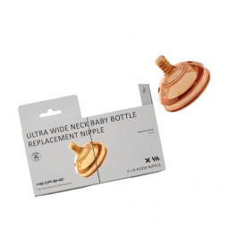 Змінна соска на пляшечку HEORSHE 6-9 міс. 2 шт