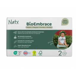 Органічні дитячі підгузки BioEmbrace "NATY (розмір 2, 3-6 кг) Naty, 33 шт