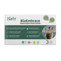 Органічні дитячі підгузки BioEmbrace "NATY" (розмір 3, 4-9 кг) Naty, 50 шт