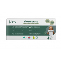 Органічні дитячі підгузки BioEmbrace "NATY" (розмір 4, 7-18 кг) Naty, 44 шт