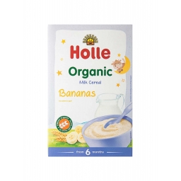 Каша молочна злакова з бананом органічна (з 6 місяців) 250г, Holle