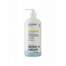 Гель для миття тіла та волосся Вівсянка 473мл Sensitive Skin, Attitude