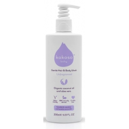 Дитячий засіб для миття волосся та тіла Kokoso Baby 200 мл без запаху