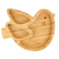 Дитяча бамбукова секційна тарілка на присосці Miniland Chick