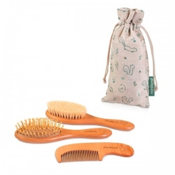 Набір дерев'яних гребінців Miniland Natur Haircare Chip