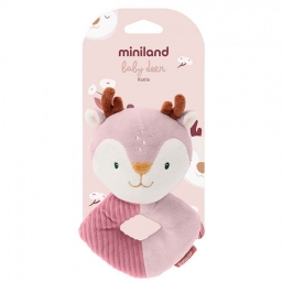 Текстильне брязкальце Miniland «Оленя»