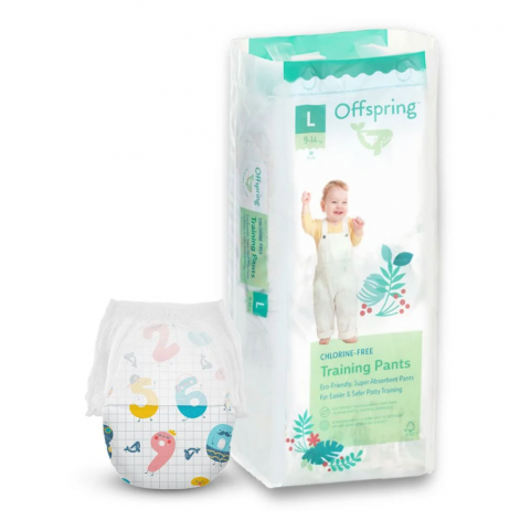 Подгузники-трусики Offspring® размер L, 9-14 кг, 36 шт, Цифры