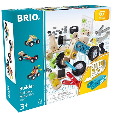Конструктор BRIO Builder с инерционным мотором 67 эл. (34595) - lebebe-boutique - 2