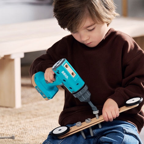 Детский шуруповерт на батарейках BRIO Builder (34600) - lebebe-boutique - 8