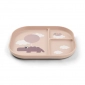 Розділена тарілка Foodie Happy Clouds, пудрова - lebebe-boutique - 2