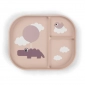 Розділена тарілка Foodie Happy Clouds, пудрова