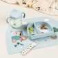 Навчальна чашка з носиком і двома ручками Tiny Farm, синій - lebebe-boutique - 3