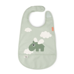 Нагрудник з липучкою Happy Clouds, зелений