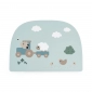 Силіконовий килимок під тарілку Tiny Farm, синій