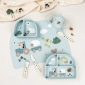 Секційна тарілка Stick&Stay Tiny Farm, синій - lebebe-boutique - 3