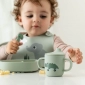 Силіконовий поїльник Playground, зелений, 2 ручки - lebebe-boutique - 4