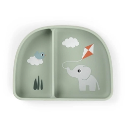 Розділена мисочка Stick&Stay Playground, зелена