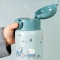 Термопляшка з трубочкою Tiny Farm (340 мл), синій - lebebe-boutique - 4