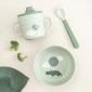 Перший набір для їжі Foodie з присоскою Happy Clouds Зелений