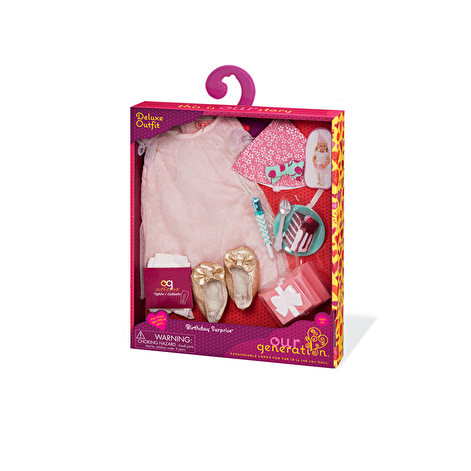 Our Generation Набір одягу для ляльок Deluxe для Дня народження з аксесуарами - lebebe-boutique - 5
