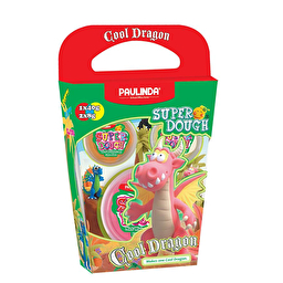 PAULINDA Маса для ліплення Super Dough Cool Dragon Дракон (рожевий)