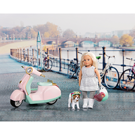 LORI Транспорт для ляльок - Скутер із коляскою і собачкою - lebebe-boutique - 2