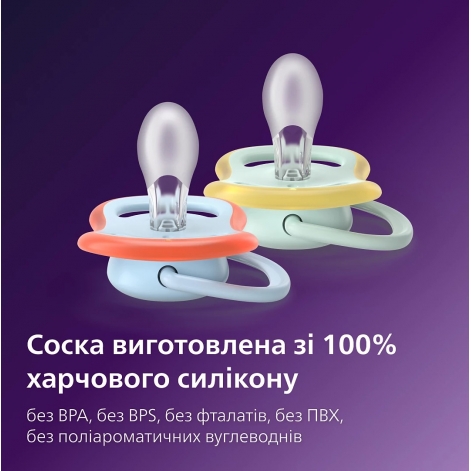 Пустушка Avent Ultra Air, 0-6 міс. 2 шт, дизайн для хлопчиків. - lebebe-boutique - 9