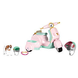 LORI Транспорт для ляльок - Скутер із коляскою і собачкою