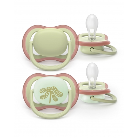 Пустушка Avent Ultra Air, 6-18 міс., 2 шт, нейтральний дизайн. - lebebe-boutique - 2