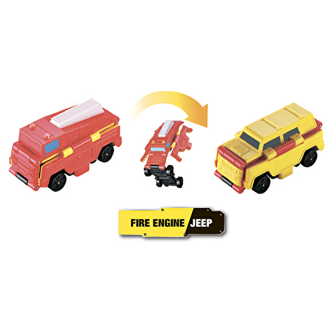 Flip Cars Машинка-трансформер 2 в 1 Пожежний автомобіль і Позашляховик - lebebe-boutique - 2